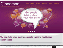 Tablet Screenshot of cinnamon.co.uk